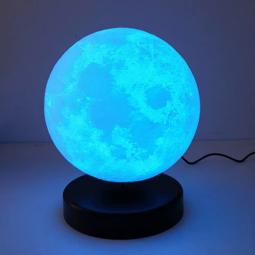 3D Magnetic Levitating Moon Lamp Night Light 15Cm Rotating Wireless Led Moon Light Floating Lamp Novelty Gifts Home Decorations
