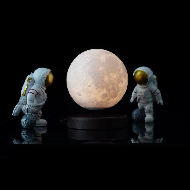 3D Magnetic Levitating Moon Lamp Night Light 15Cm Rotating Wireless Led Moon Light Floating Lamp Novelty Gifts Home Decorations
