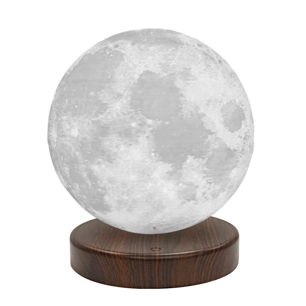 3D Magnetic Levitating Moon Lamp Night Light 15Cm Rotating Wireless Led Moon Light Floating Lamp Novelty Gifts Home Decorations