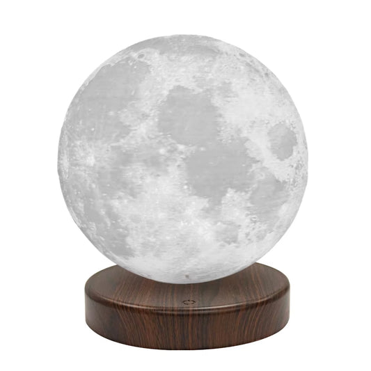 3D Magnetic Levitating Moon Lamp Night Light 15Cm Rotating Wireless Led Moon Light Floating Lamp Novelty Gifts Home Decorations