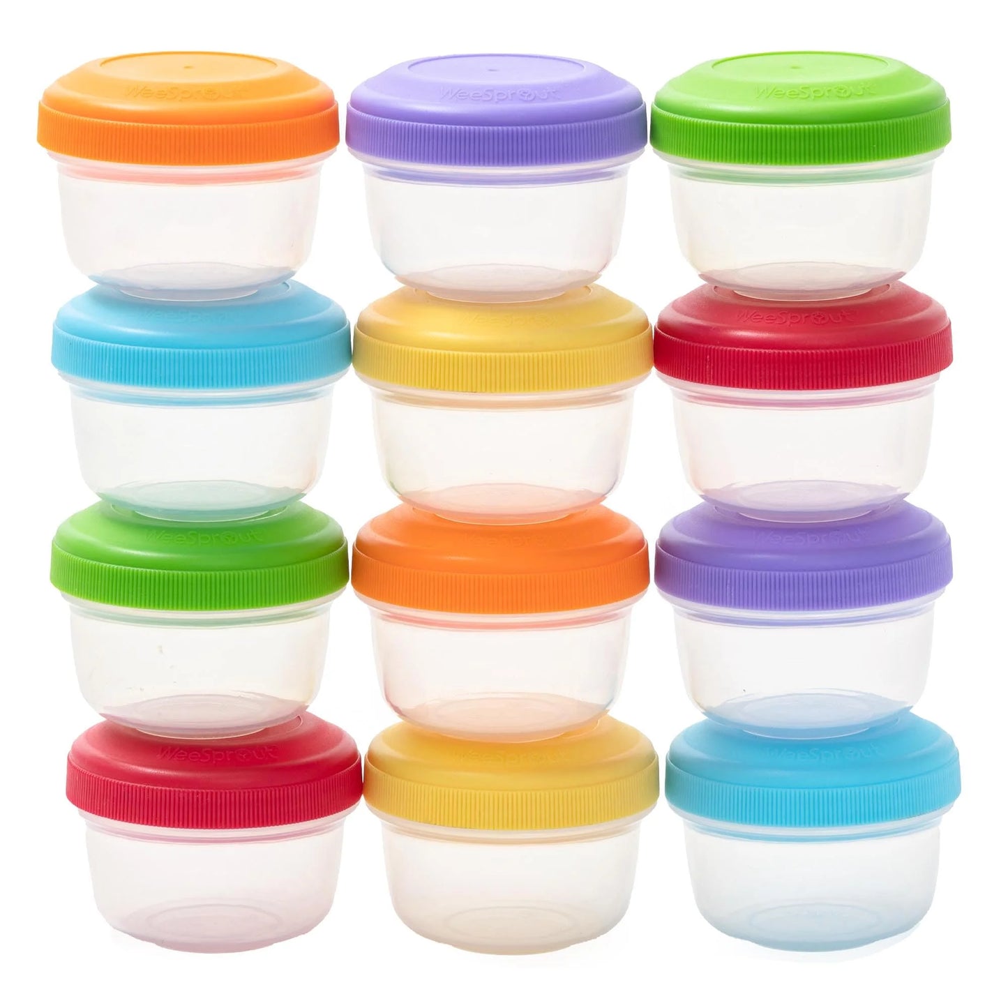 Baby Food Containers - Small 4 Oz Containers with Lids, Leakproof & Airtight, Set of 12
