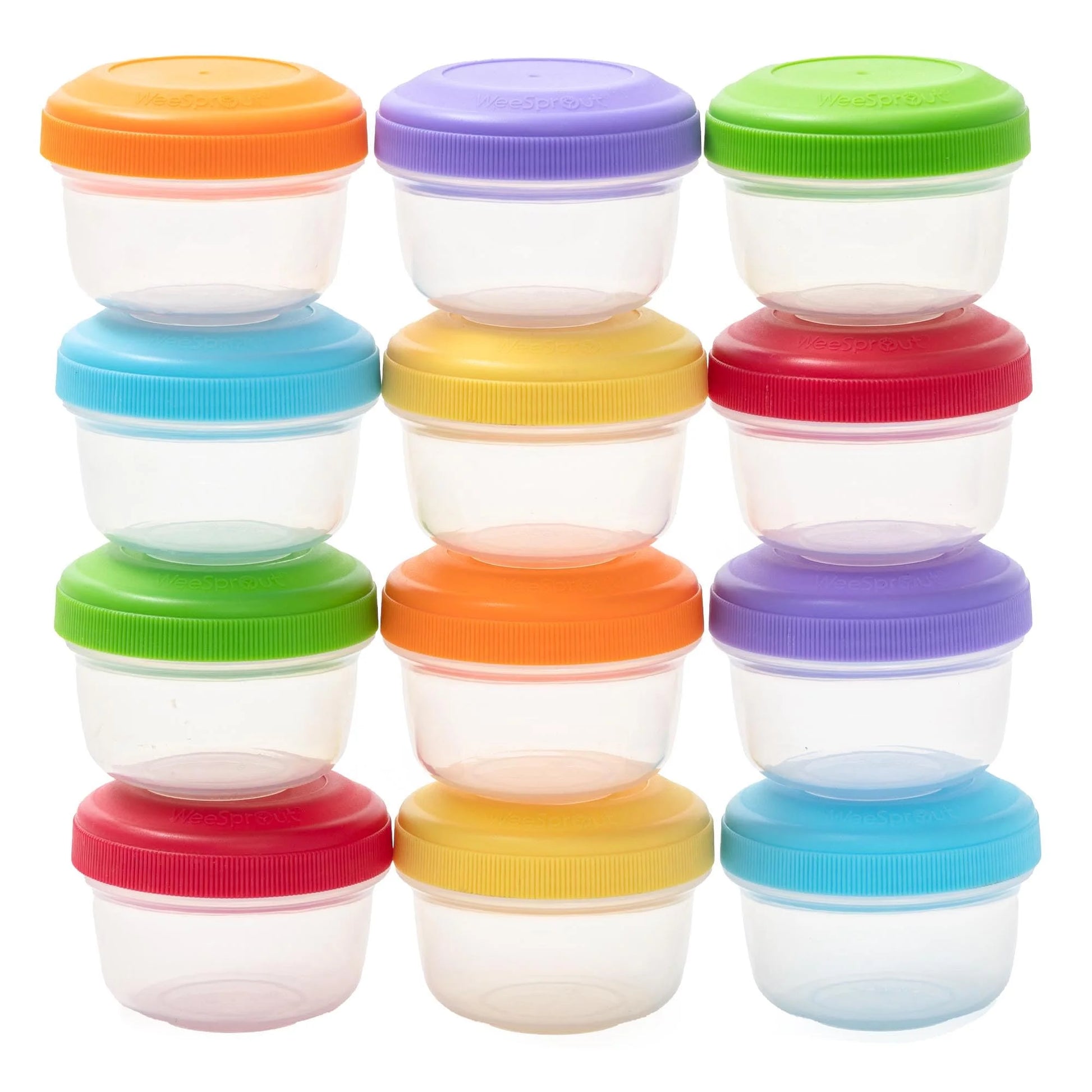 Baby Food Containers - Small 4 Oz Containers with Lids, Leakproof & Airtight, Set of 12