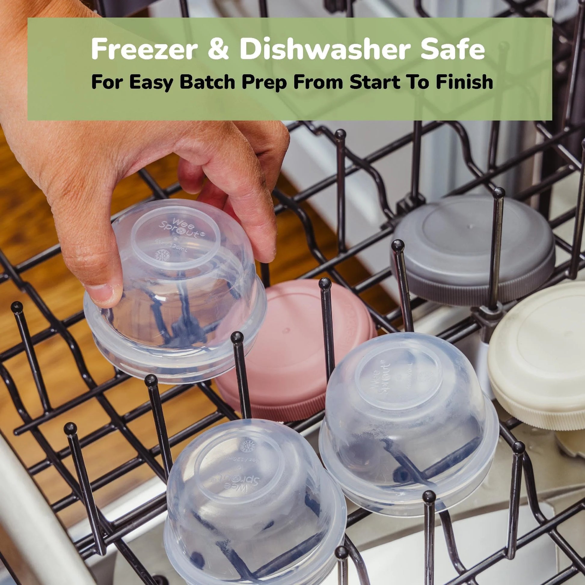 Baby Food Containers - Small 4 Oz Containers with Lids, Leakproof & Airtight, Set of 12