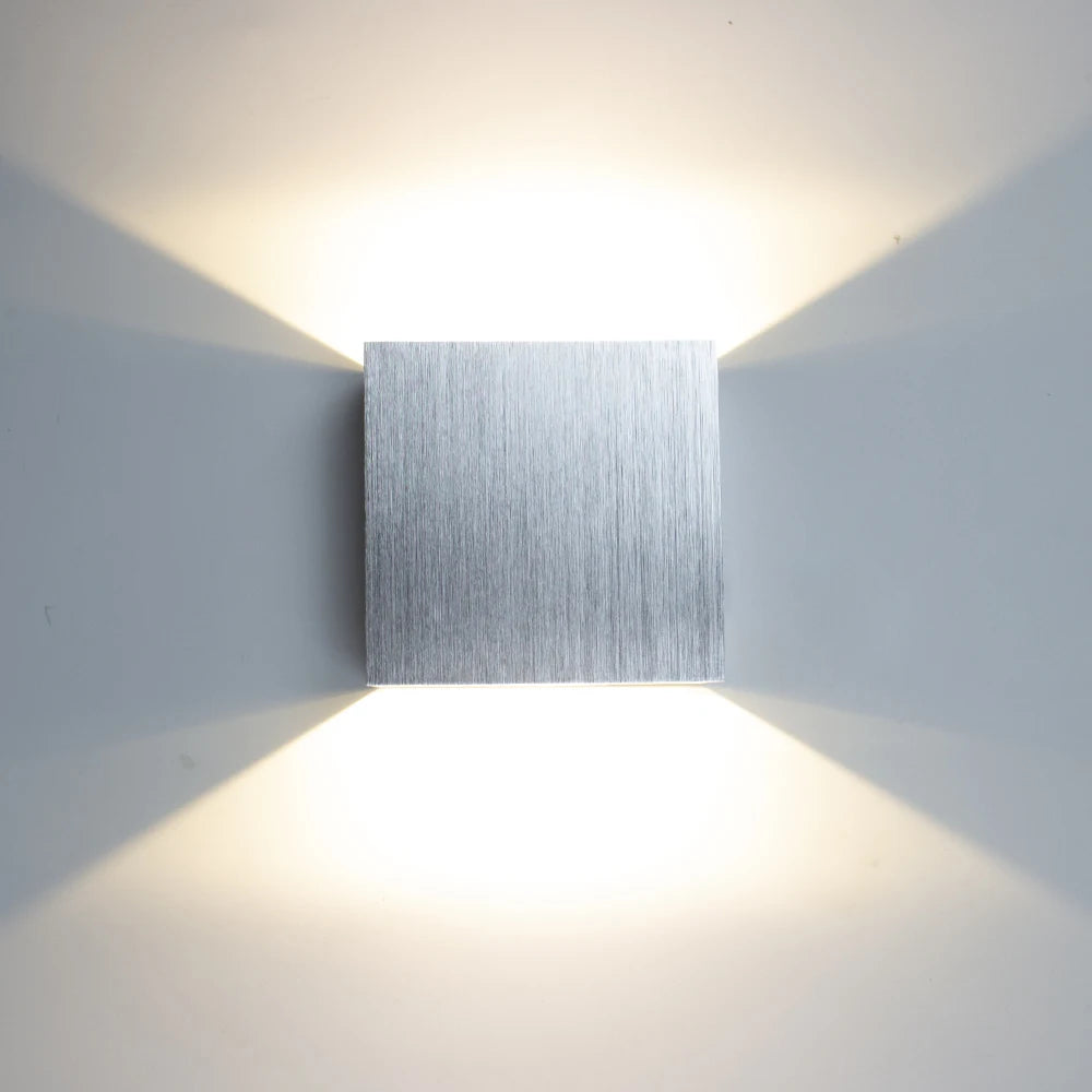6W up and down Wall Lamps Gold Silver LED Aluminium Wall Light LED Wall Lamp for Bedroom Living Room Corridor Aside Lighting
