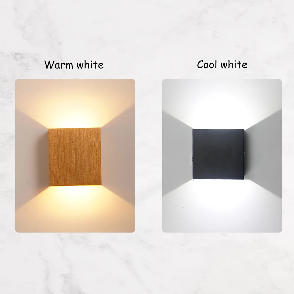 6W up and down Wall Lamps Gold Silver LED Aluminium Wall Light LED Wall Lamp for Bedroom Living Room Corridor Aside Lighting