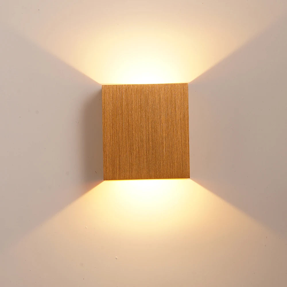 6W up and down Wall Lamps Gold Silver LED Aluminium Wall Light LED Wall Lamp for Bedroom Living Room Corridor Aside Lighting