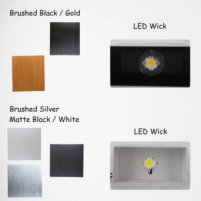6W up and down Wall Lamps Gold Silver LED Aluminium Wall Light LED Wall Lamp for Bedroom Living Room Corridor Aside Lighting